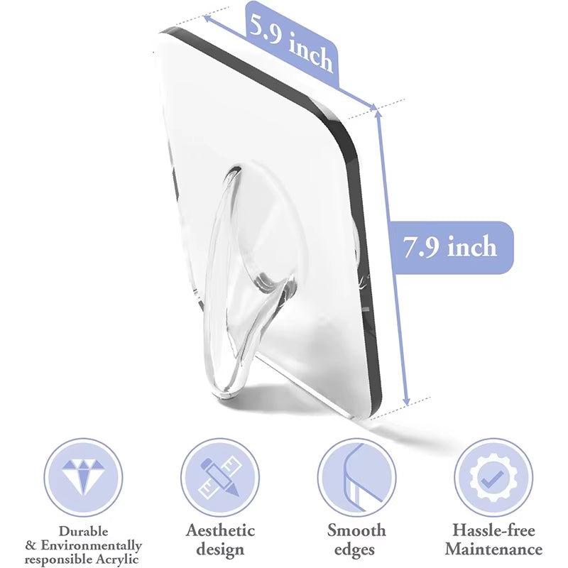 1Pcs Frame Flower Vase - Transparent Acrylic Vase for Flowers Modern Art Vase for Home Decor Bookshelves Room Wedding Decoration