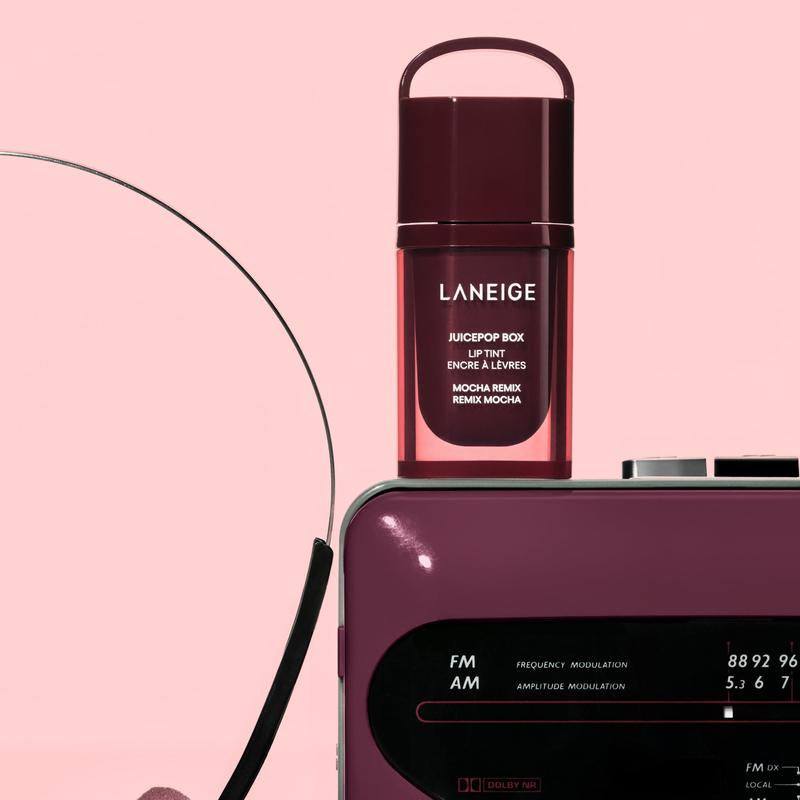 Laneige Juicepop Box Lip Tint, Lip Oil Stain, 8 Buildable Tints, Lasting Color