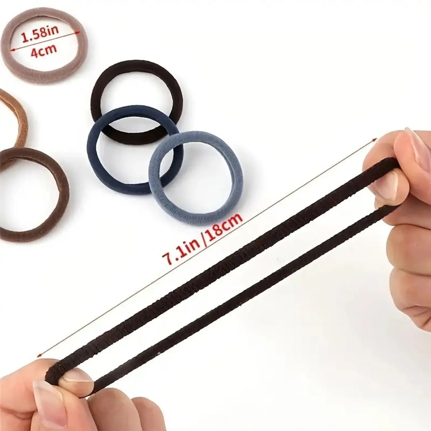 20-Pack Headbands Suitable for Thick and Dense Hair, Elastic Headbands for Women and Girls, Seamless Hair Accessories, Ponytail Hair Ties (Neutral Colors)
