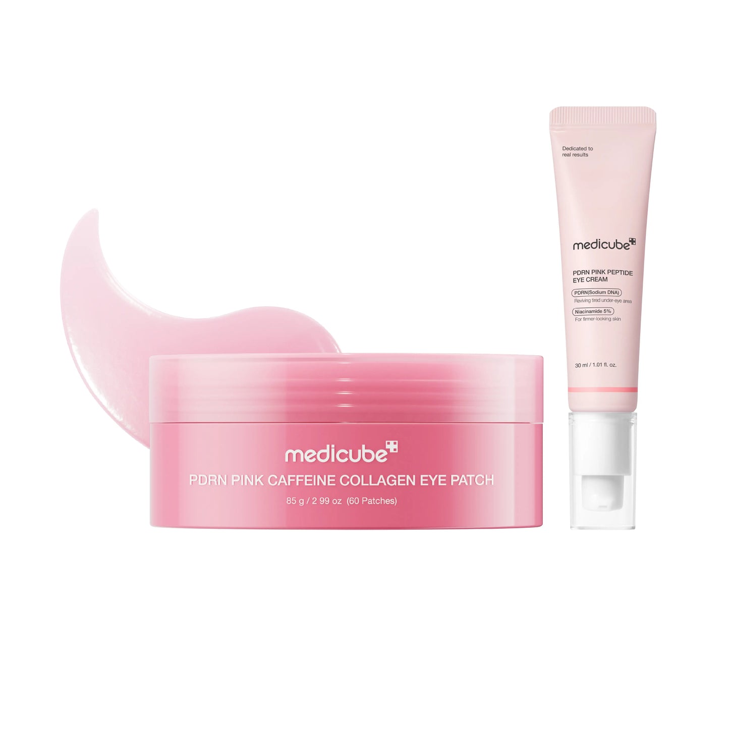 PDRN Pink Caffeine Collagen Eye Patch for Night Care ✨