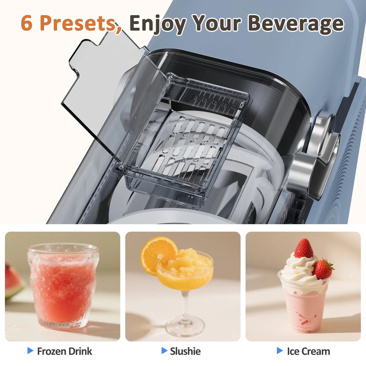 Wizaura Slushie Machine Live – Best Party Gift, 54Oz No Ice Needed, 6 Preset All-In-One Frozen Drink Maker W/ Auto-Clean & Temp Display | Perfect for Margaritas, Smoothies, Ice Cream, Milksh