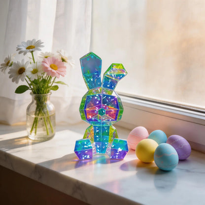 1-Piece Set, Easter Glow Bunny, Dreamy Glowing Rabbit Lamp, USB + Battery Powered (Batteries Not Included) Fairy Tale Theme Lamp, Perfect for Gifts, Parties, Weddings, and Easter Decorations