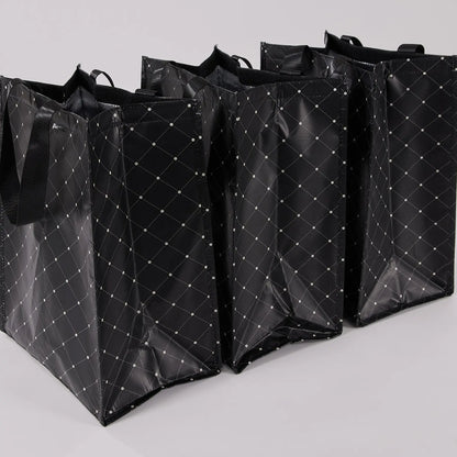 Periea Set of 3 Insulated Shopper Totes with Velcro Closure