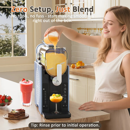 Wizaura Slushie Machine Live – Best Party Gift, 54Oz No Ice Needed, 6 Preset All-In-One Frozen Drink Maker W/ Auto-Clean & Temp Display | Perfect for Margaritas, Smoothies, Ice Cream, Milksh