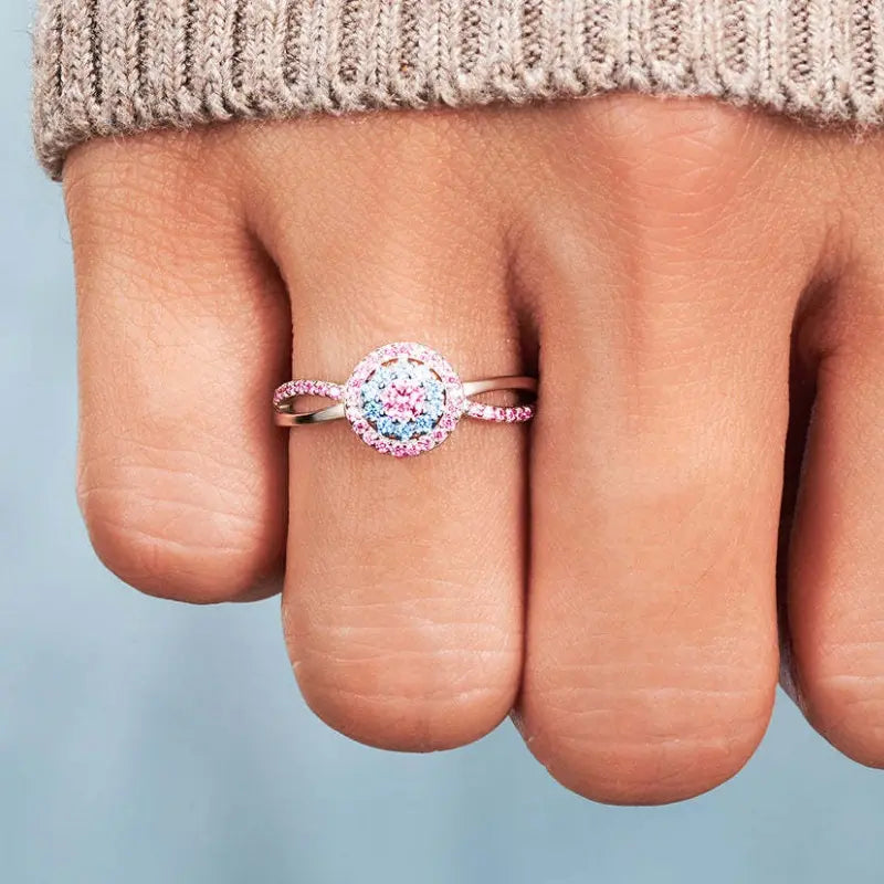 Mama of an Angel Circle Ring - Hypoallergenic, Colorfast, and with an Open Design Suitable for All Finger Sizes.