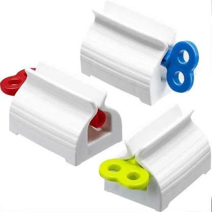 3 Counts Rolling Tube Toothpaste Squeezer with Rotate Handle for Aluminum & Plastic Tubes Toothpaste Dispenser for Bathroom Gift Hand Plastic Cream Tool Manual Toothpaste Wringer