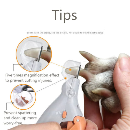 Pet Dog Nail Clipper Scissors Pet Cat Nail Cutter Toe Claw Clippers Scissor LED Light Nail Trimmer Pet Supplies Clippers for Men