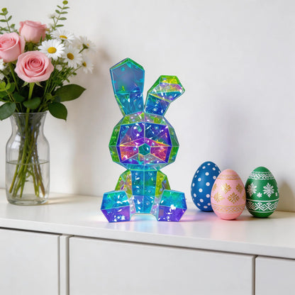 1-Piece Set, Easter Glow Bunny, Dreamy Glowing Rabbit Lamp, USB + Battery Powered (Batteries Not Included) Fairy Tale Theme Lamp, Perfect for Gifts, Parties, Weddings, and Easter Decorations