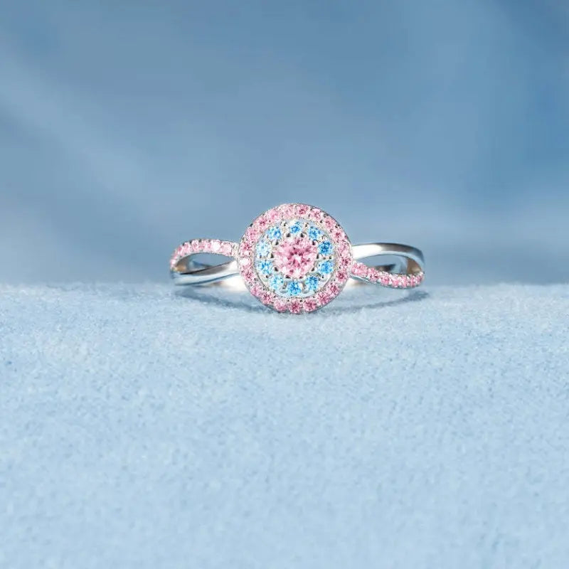 Mama of an Angel Circle Ring - Hypoallergenic, Colorfast, and with an Open Design Suitable for All Finger Sizes.