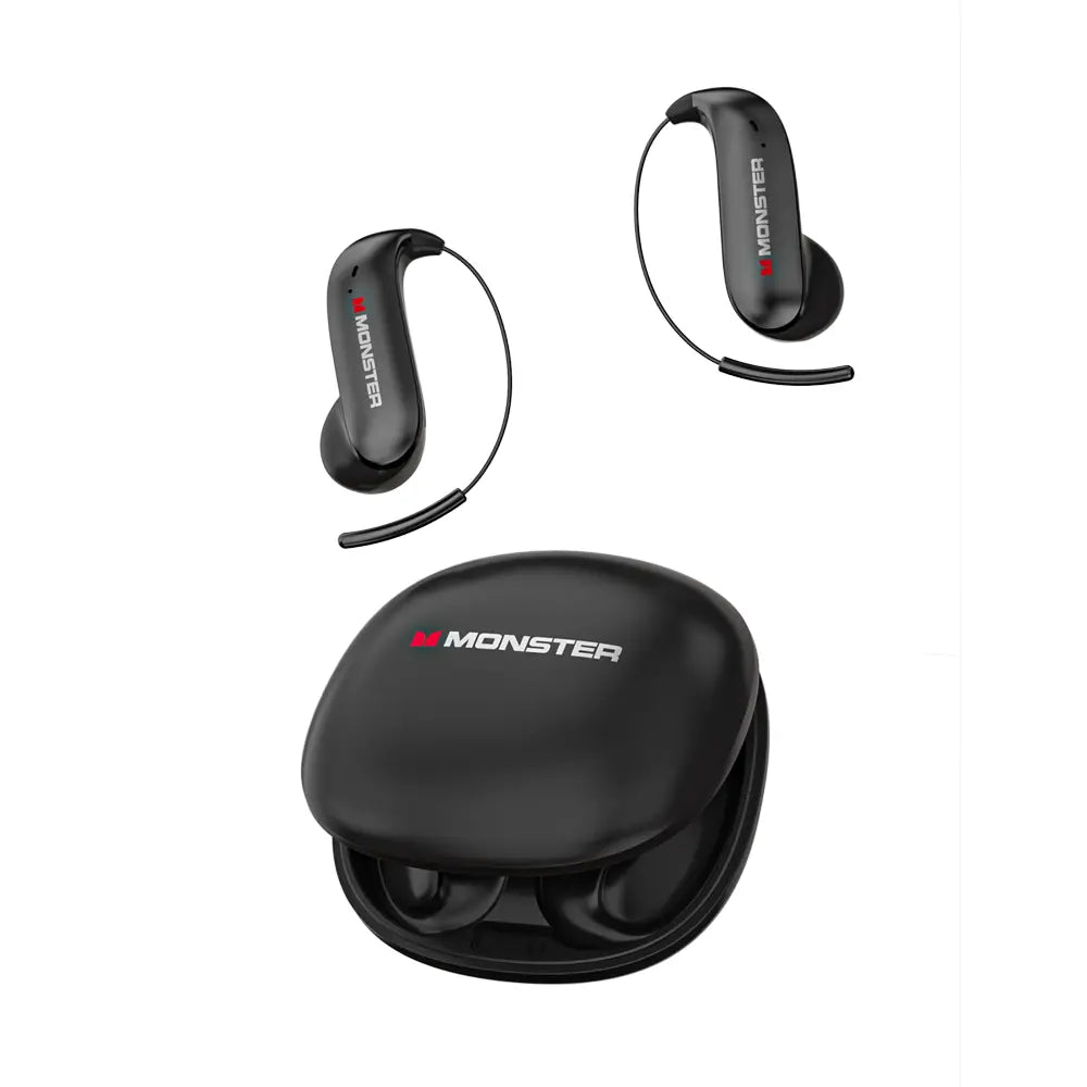 Monster Ear Buds - Bluetooth Headphones with Zero‑Gravity Titanium Ear‑Hook Design, Noise Isolation, 145H Playtime Wireless Earbuds Headset Bluetooth 6.0, IPX5 Waterproof & Sweatproof, Ideal for Travel & Electronic Gifts for Men and Women