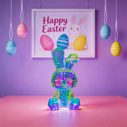 1-Piece Set, Easter Glow Bunny, Dreamy Glowing Rabbit Lamp, USB + Battery Powered (Batteries Not Included) Fairy Tale Theme Lamp, Perfect for Gifts, Parties, Weddings, and Easter Decorations