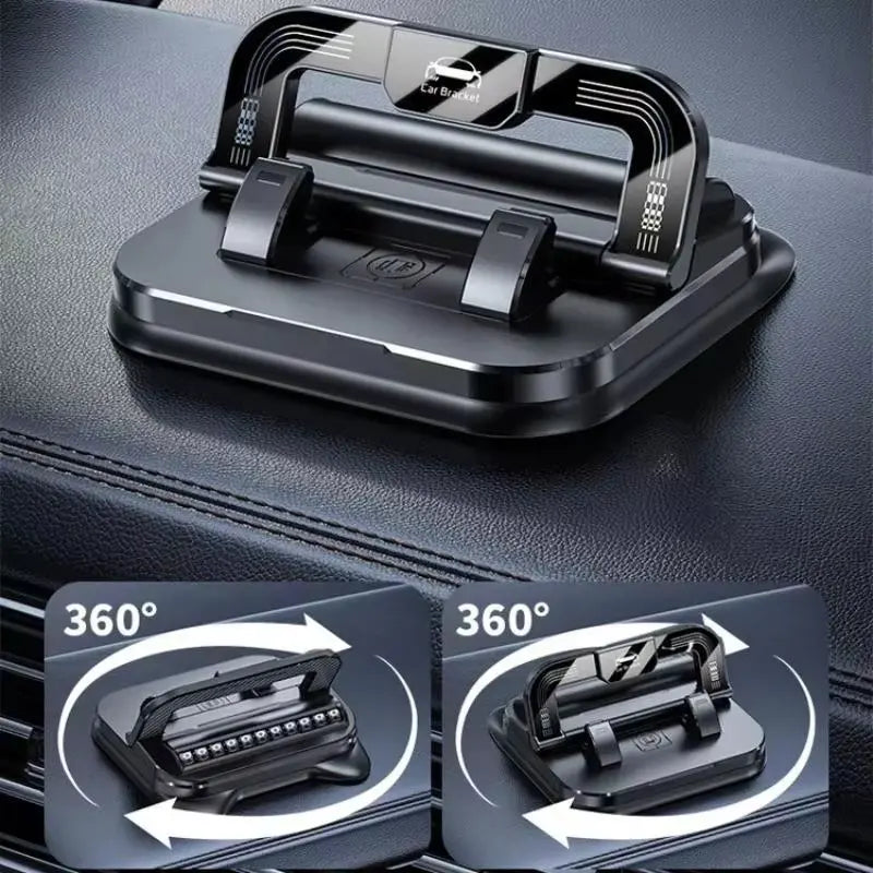 Car Phone Holder, Portable Mobile Phone Holder, Stable and Durable.In-Built Parking Number Plate Function, Quickly Switch to a Phone Number Plate.