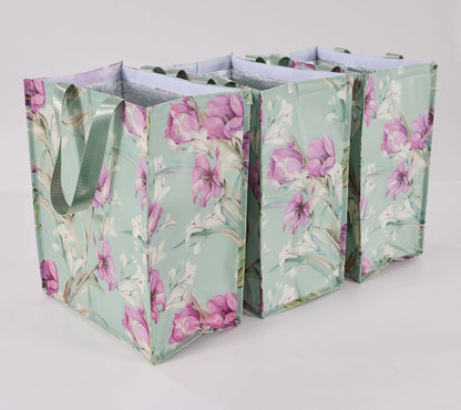 Periea Set of 3 Insulated Shopper Totes with Velcro Closure