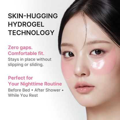 PDRN Pink Caffeine Collagen Eye Patch for Night Care ✨