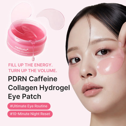 PDRN Pink Caffeine Collagen Eye Patch for Night Care ✨